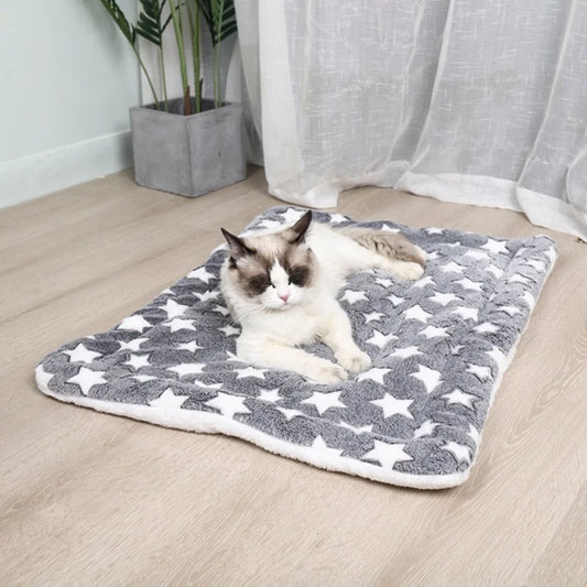 Premium Plush Pet Bed Mat | Soft & Warm Sleeping Mat for Dogs & Cats