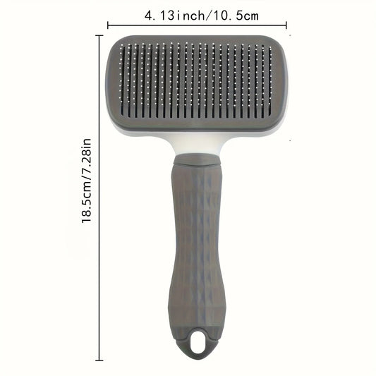 Self-Cleaning Pet Grooming Brush | One-Click Hair Remover for Cats & Dogs
