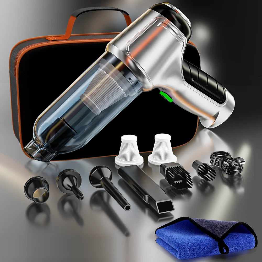 15,000Pa Cordless Handheld Vacuum Cleaner  Powerful Suction for Car, Home, Dust & Hard-to-Reach Areas