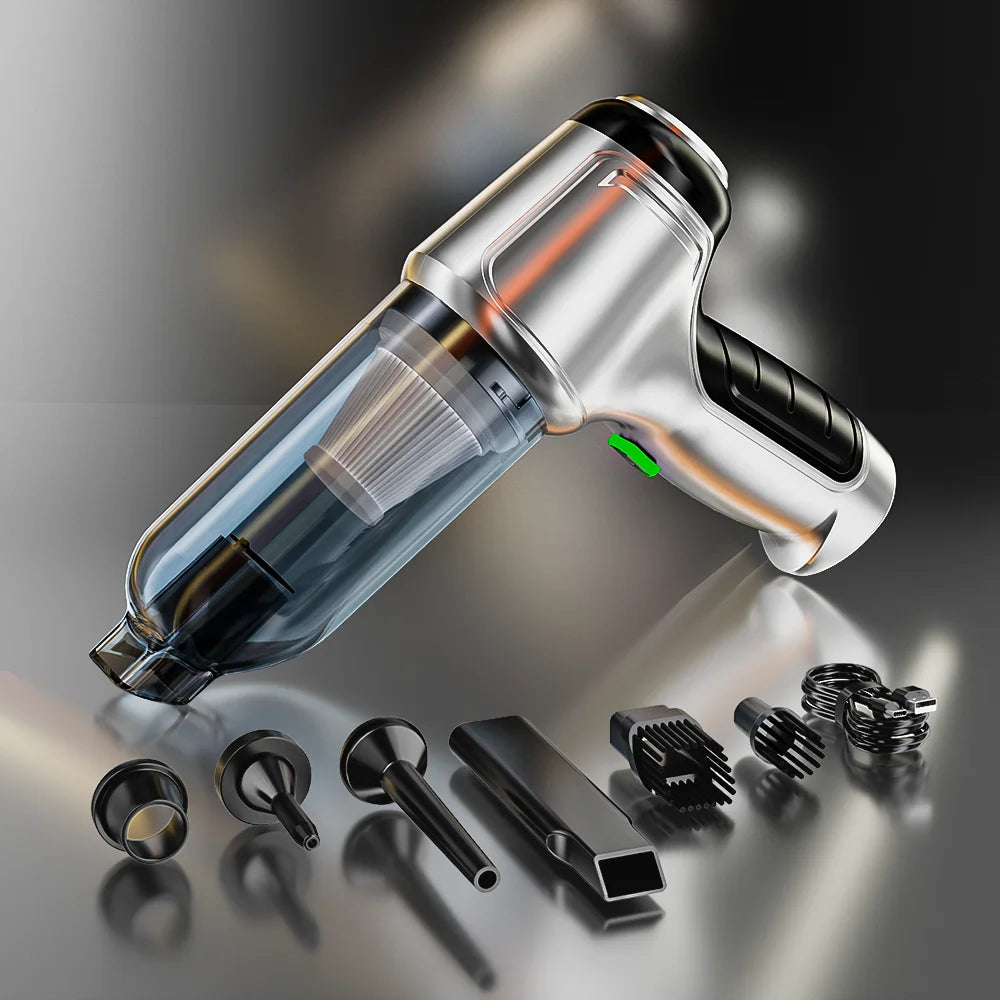 15,000Pa Cordless Handheld Vacuum Cleaner  Powerful Suction for Car, Home, Dust & Hard-to-Reach Areas