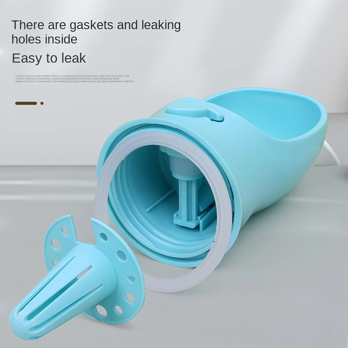 2-in-1 Portable Pet Water Bottle | Food Storage & Travel Feeding Bowl for Dogs & Cats