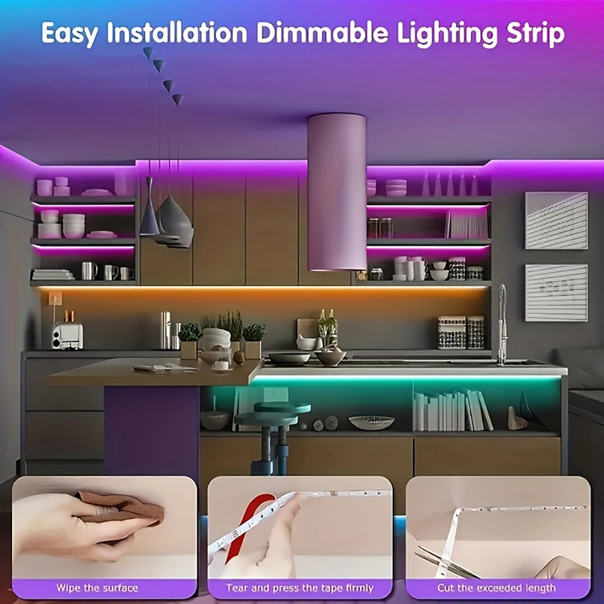 Led Strip Lights with 44 Key Remote Control 1m 5m 10m 20m RGB.