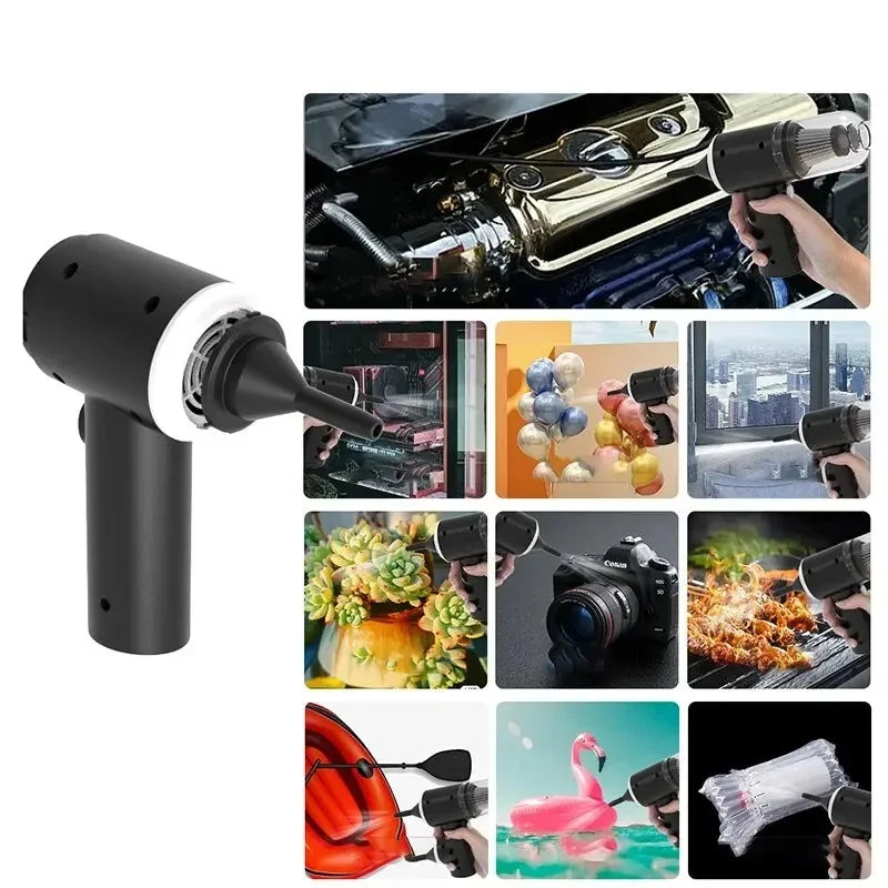 9000Pa Cordless Handheld Vacuum Cleaner | Portable Wet & Dry Cleaner for Car & Home