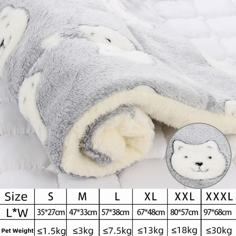 Premium Plush Pet Bed Mat | Soft & Warm Sleeping Mat for Dogs & Cats