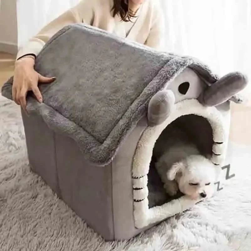 CozyHaven Indoor Pet Tent Bed  Soft & Warm Sleeping House for Small Dogs & Cats