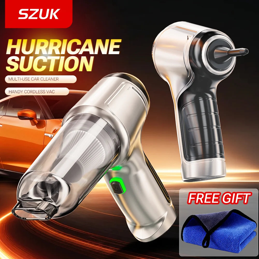 15,000Pa Cordless Handheld Vacuum Cleaner  Powerful Suction for Car, Home, Dust & Hard-to-Reach Areas