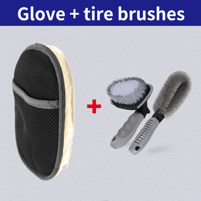 AutoShine Premium Microfiber Car Wash Mitt  Scratch-Free Cleaning