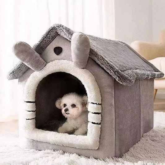 CozyHaven Indoor Pet Tent Bed  Soft & Warm Sleeping House for Small Dogs & Cats