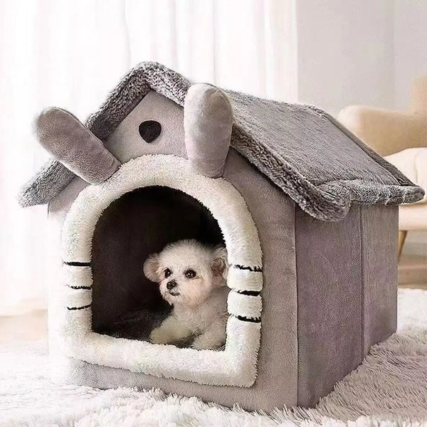 CozyHaven Indoor Pet Tent Bed  Soft & Warm Sleeping House for Small Dogs & Cats