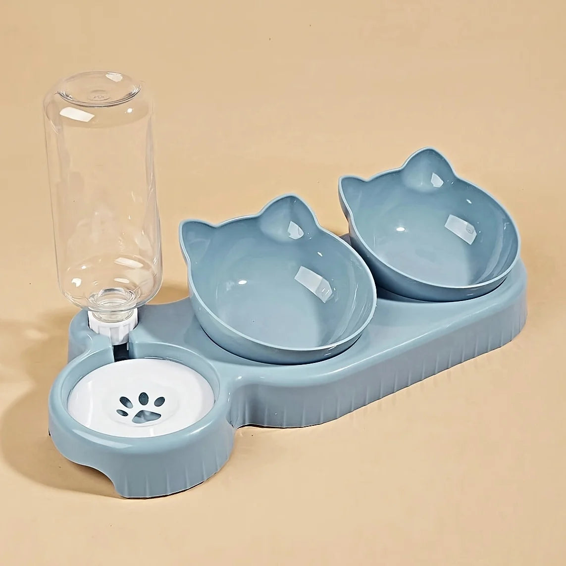 PawDine 3-in-1 Pet Feeding Station | Elevated Food & Water Bowl