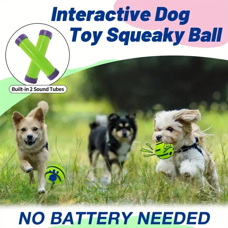 GigglePlay Interactive Dog Ball | Fun Mental Stimulation & Exercise Toy
