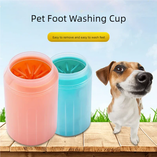 PawClean Portable Paw Cleaner Cup | Soft Silicone Foot Washer for Dogs
