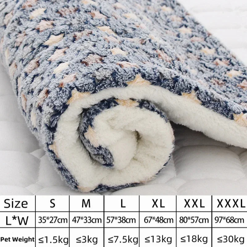 Premium Plush Pet Bed Mat | Soft & Warm Sleeping Mat for Dogs & Cats