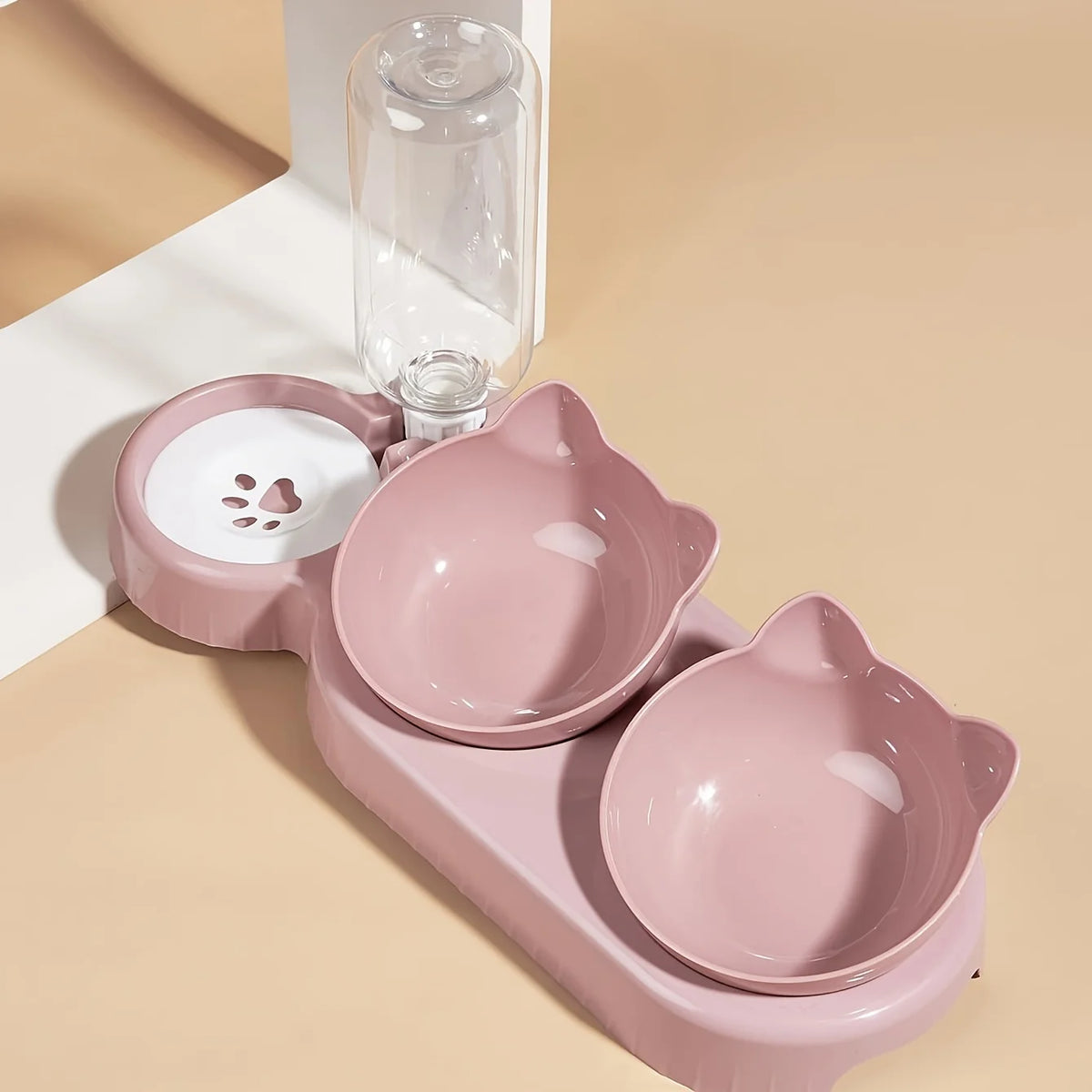 PawDine 3-in-1 Pet Feeding Station | Elevated Food & Water Bowl