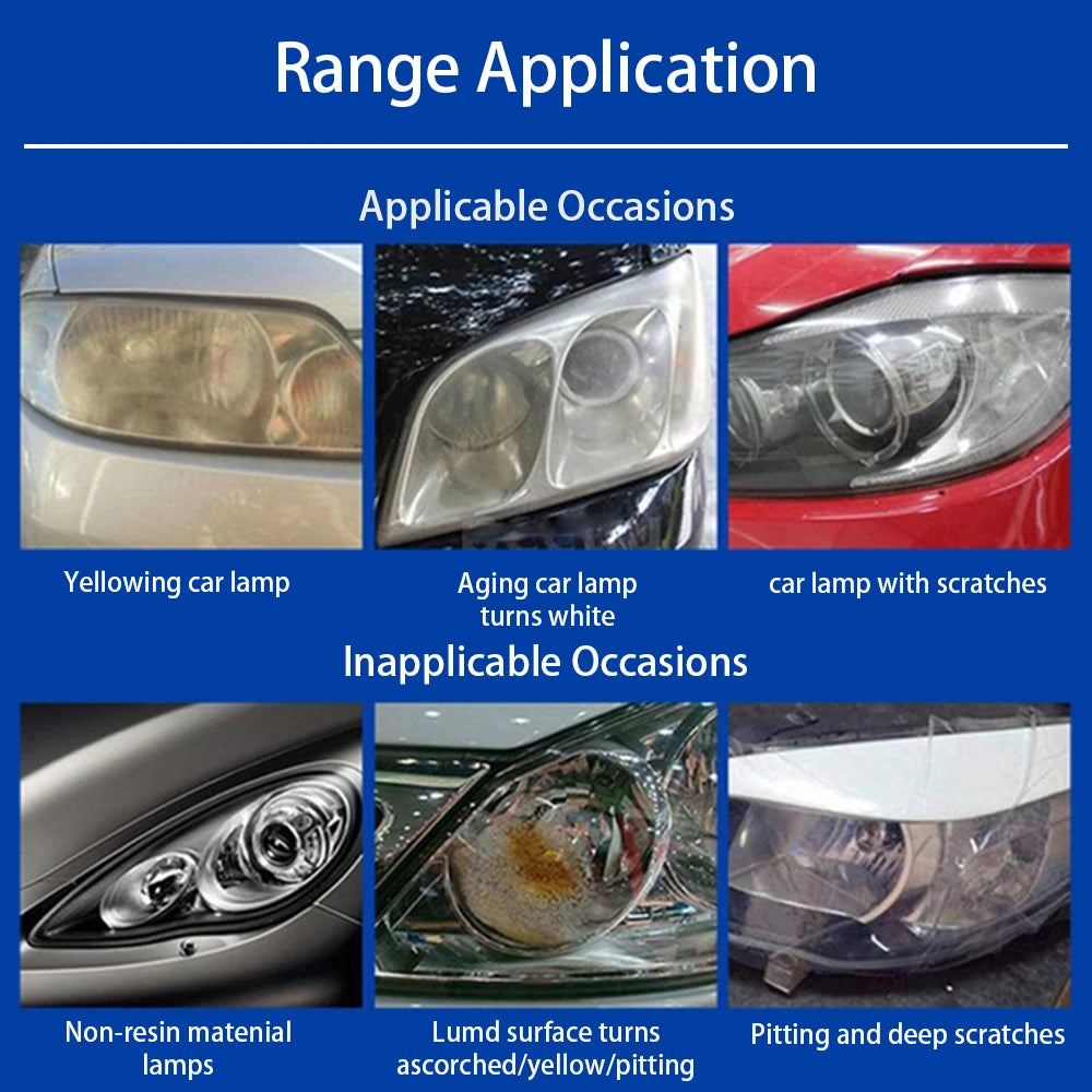 AutoShine Headlight Restoration Kit  Restore Crystal-Clear Headlights