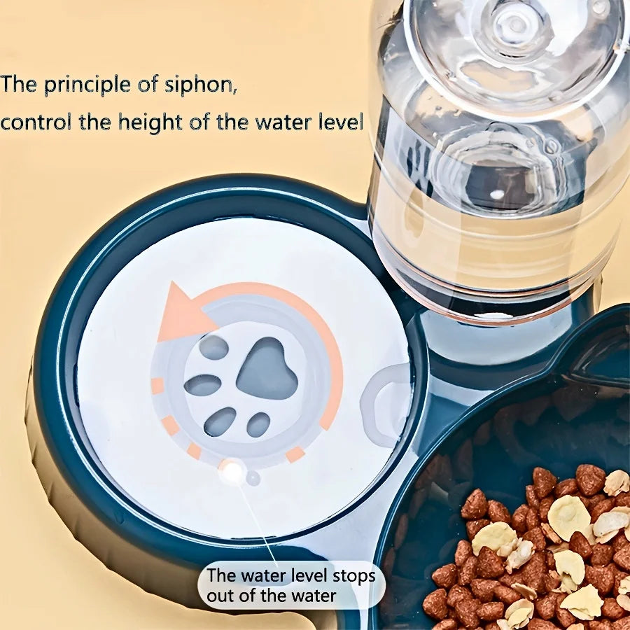 PawDine 3-in-1 Pet Feeding Station | Elevated Food & Water Bowl