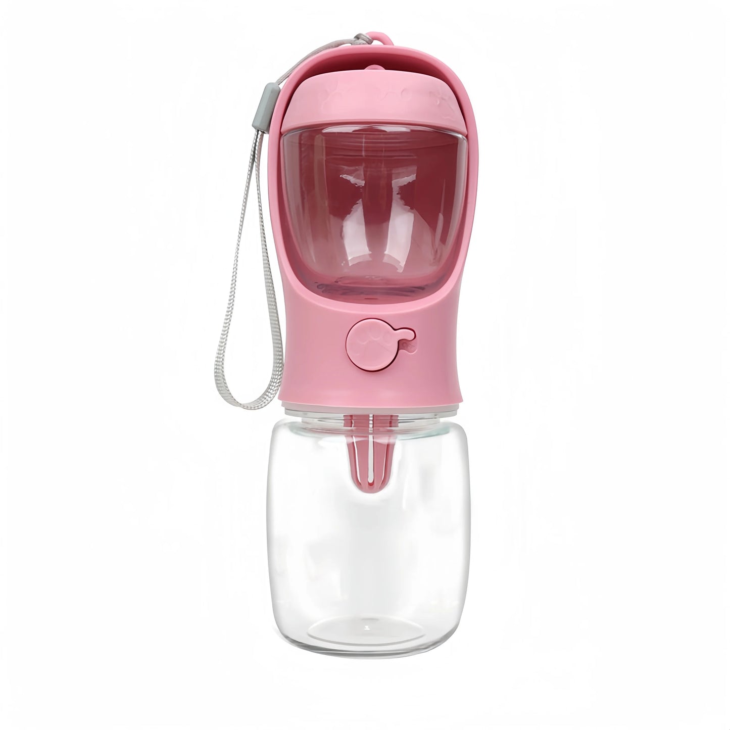 2-in-1 Portable Pet Water Bottle | Food Storage & Travel Feeding Bowl for Dogs & Cats