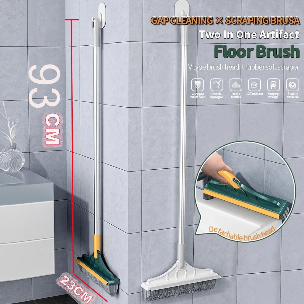 CleanEase™ 3-in-1 Multi-Surface Cleaning Brush | Long Handle Scrub Cleaner