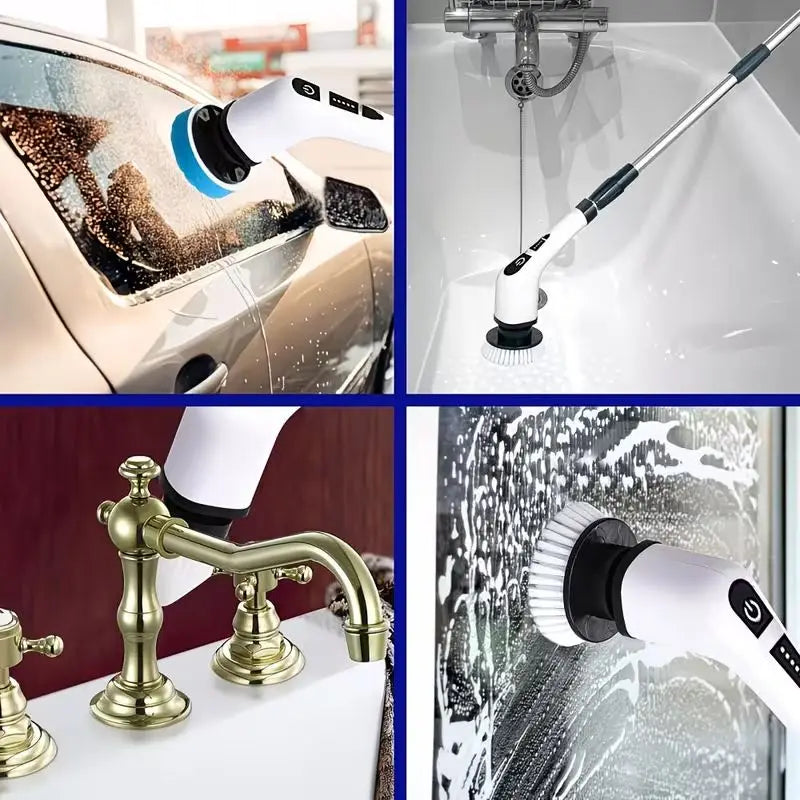 CleanPro 9-in-1 Electric Spin Scrubber | Powerful Multi-Surface Cleaning.