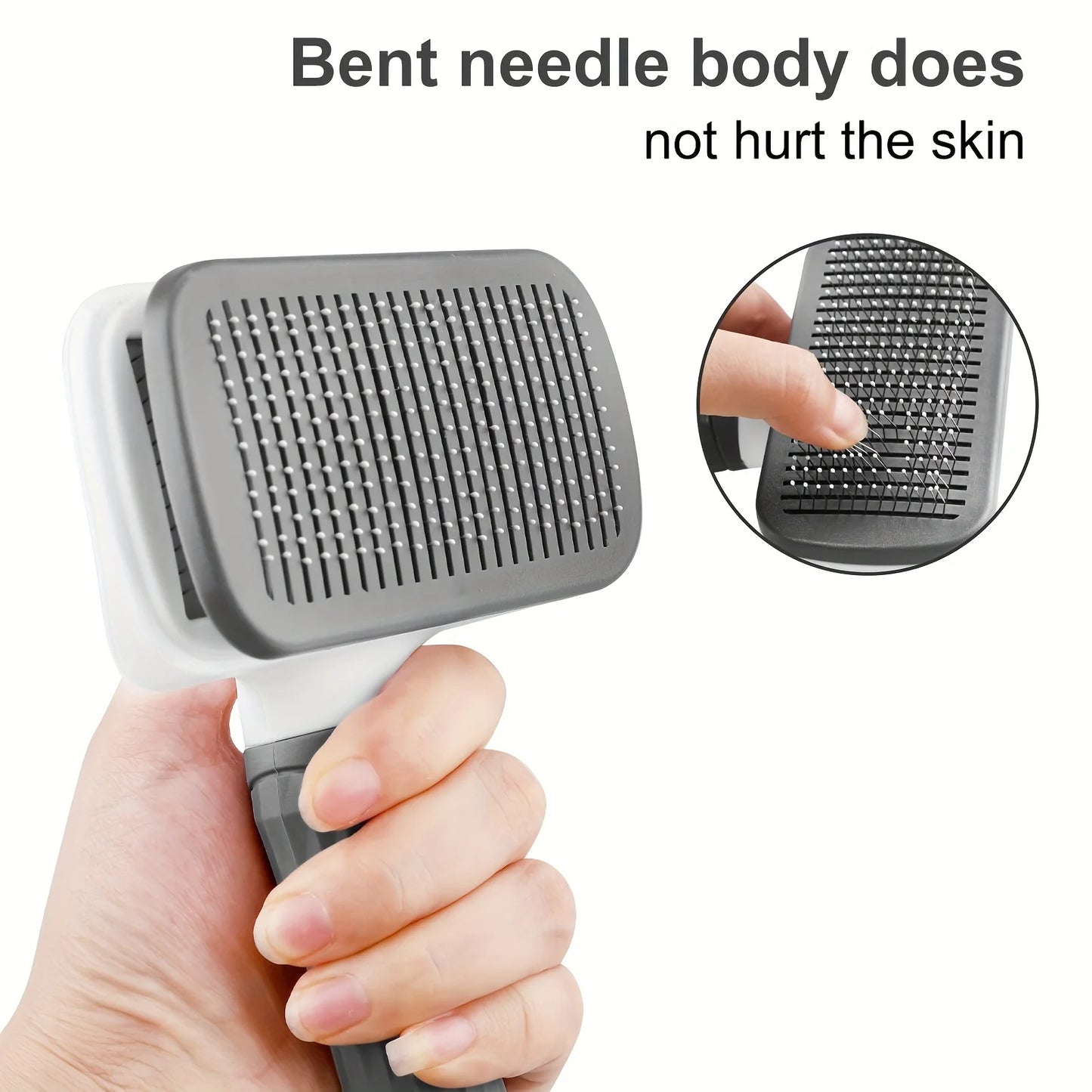 Self-Cleaning Pet Grooming Brush | One-Click Hair Remover for Cats & Dogs