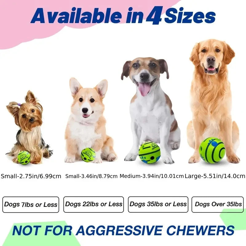 GigglePlay Interactive Dog Ball | Fun Mental Stimulation & Exercise Toy