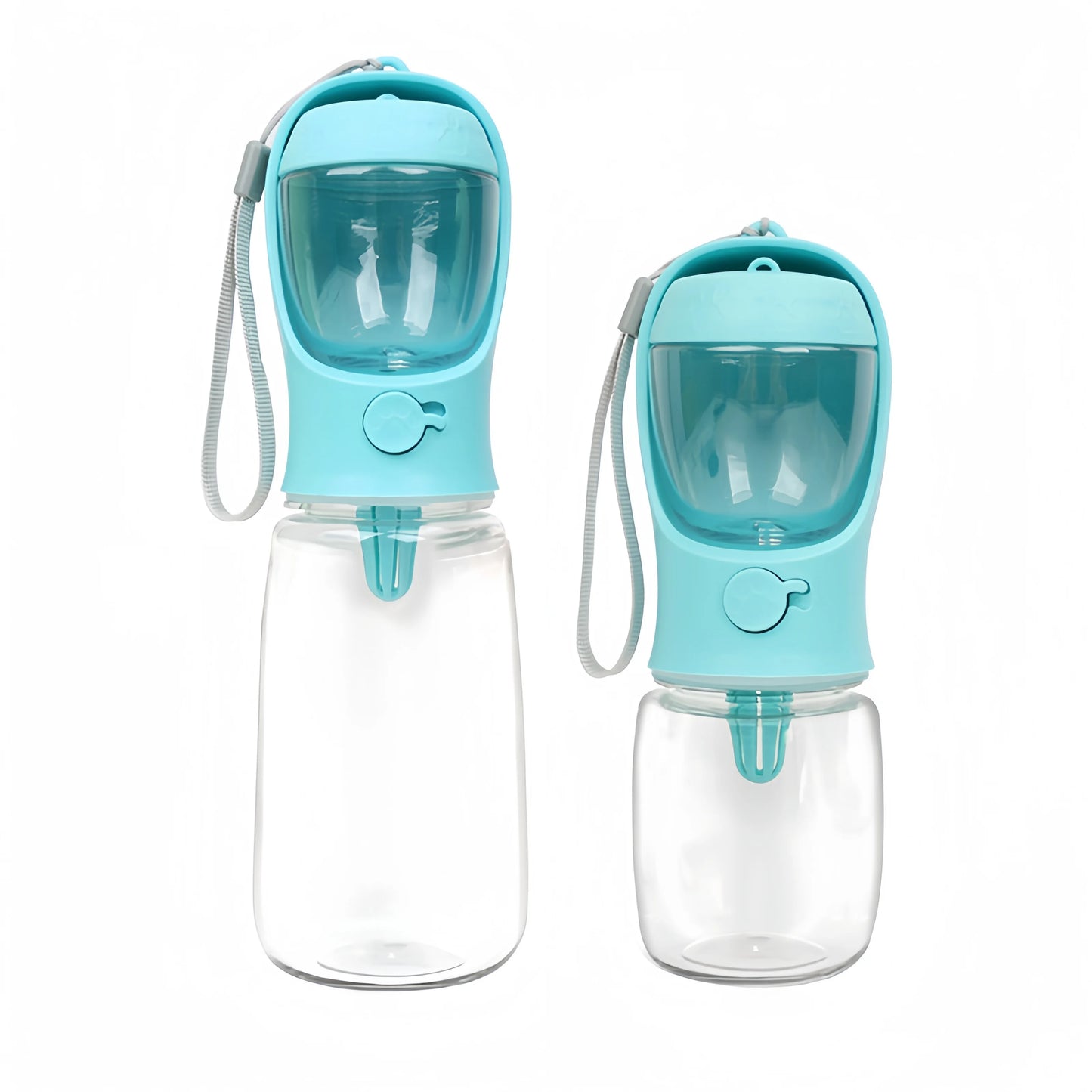 2-in-1 Portable Pet Water Bottle | Food Storage & Travel Feeding Bowl for Dogs & Cats