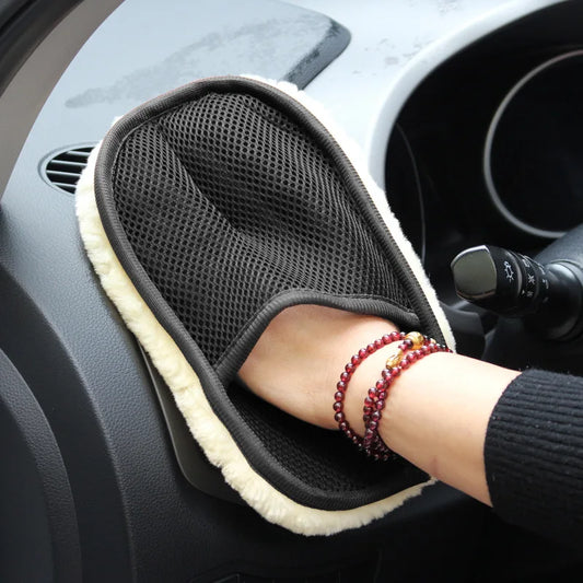 AutoShine Premium Microfiber Car Wash Mitt  Scratch-Free Cleaning