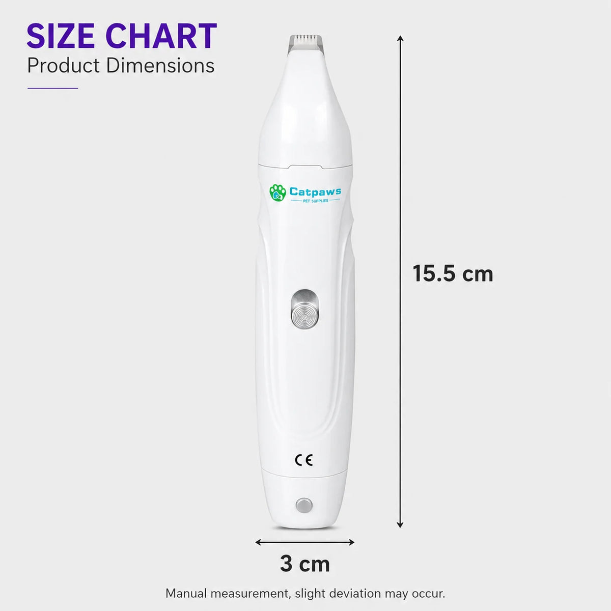 Precision Pet Paw Trimmer  2 Speed Rechargeable Grooming Tool for Safe & Easy Paw Care