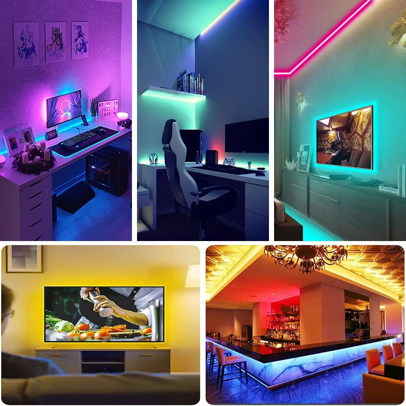 Led Strip Lights with 44 Key Remote Control 1m 5m 10m 20m RGB.