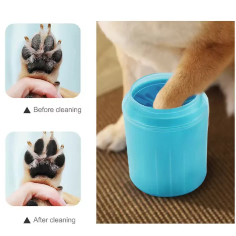 PawClean Portable Paw Cleaner Cup | Soft Silicone Foot Washer for Dogs