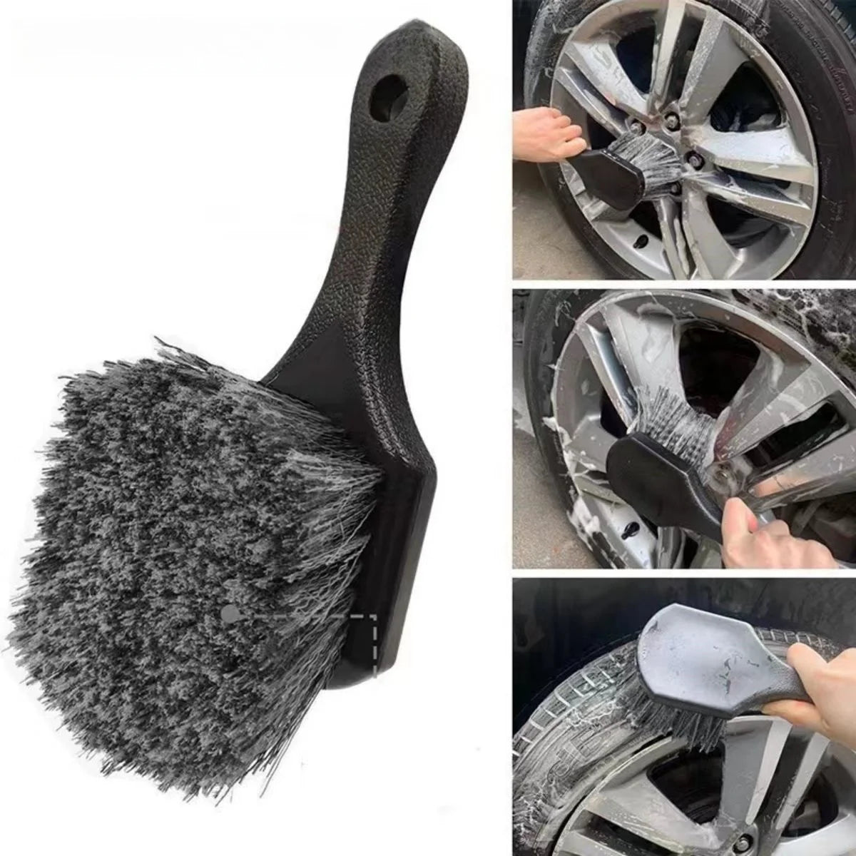 AutoShine Wheel & Tire Detail Brush  Professional Car Cleaning