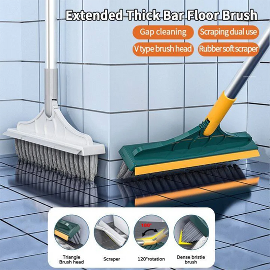 CleanEase™ 3-in-1 Multi-Surface Cleaning Brush | Long Handle Scrub Cleaner