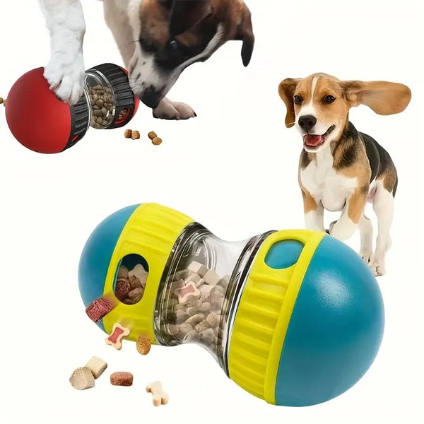 Smart Treat Dispenser Dog Toy  Interactive Slow Feeder & Puzzle Toy