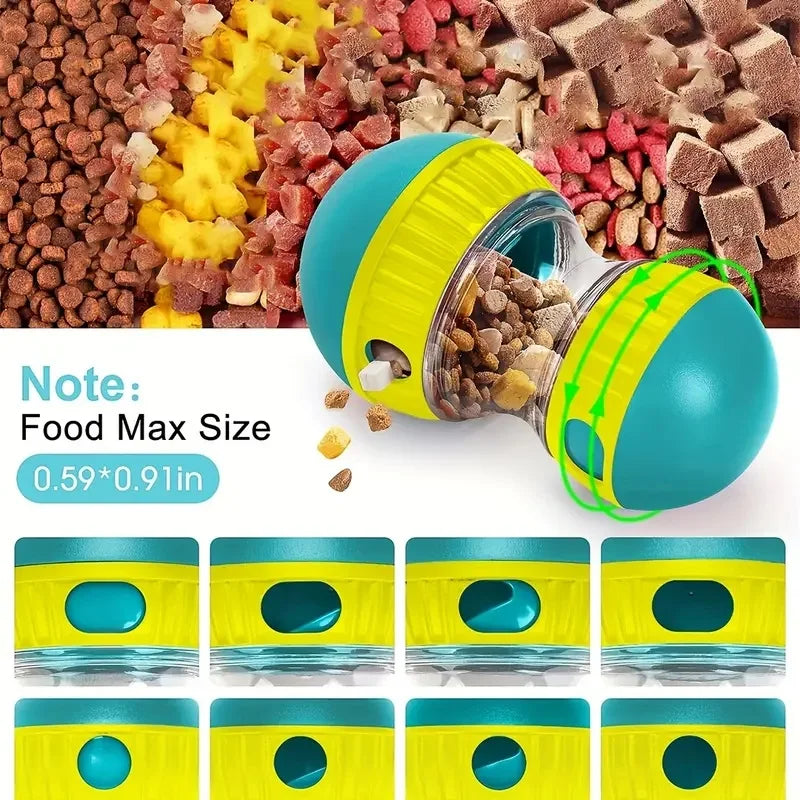 Smart Treat Dispenser Dog Toy  Interactive Slow Feeder & Puzzle Toy