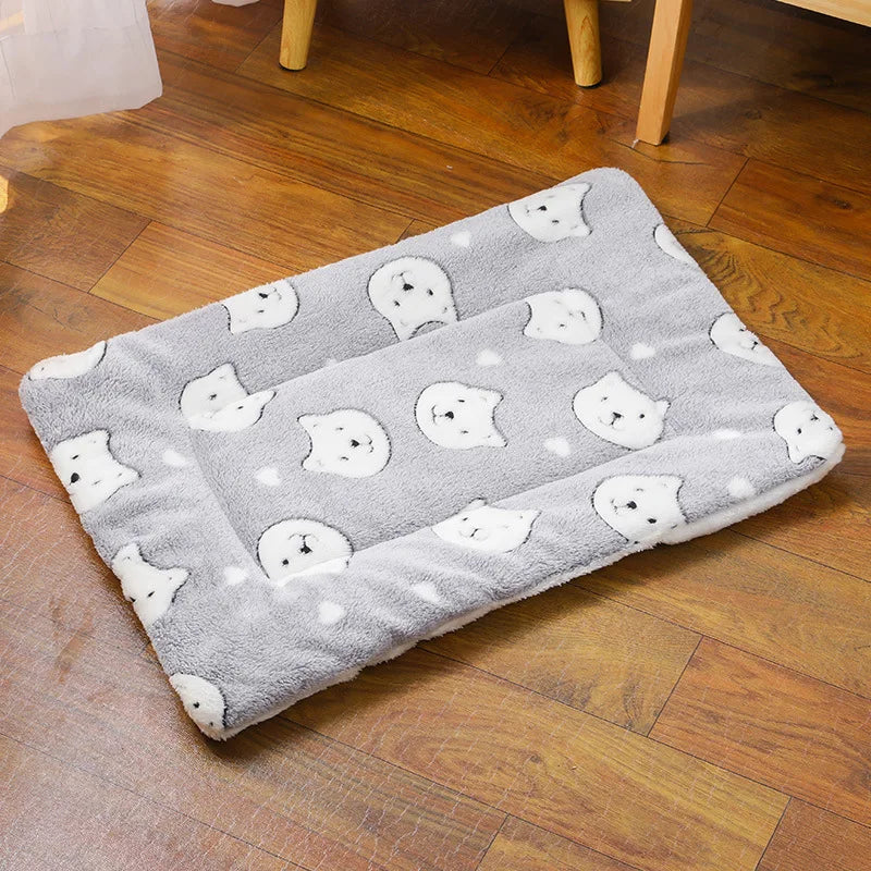 Premium Plush Pet Bed Mat | Soft & Warm Sleeping Mat for Dogs & Cats