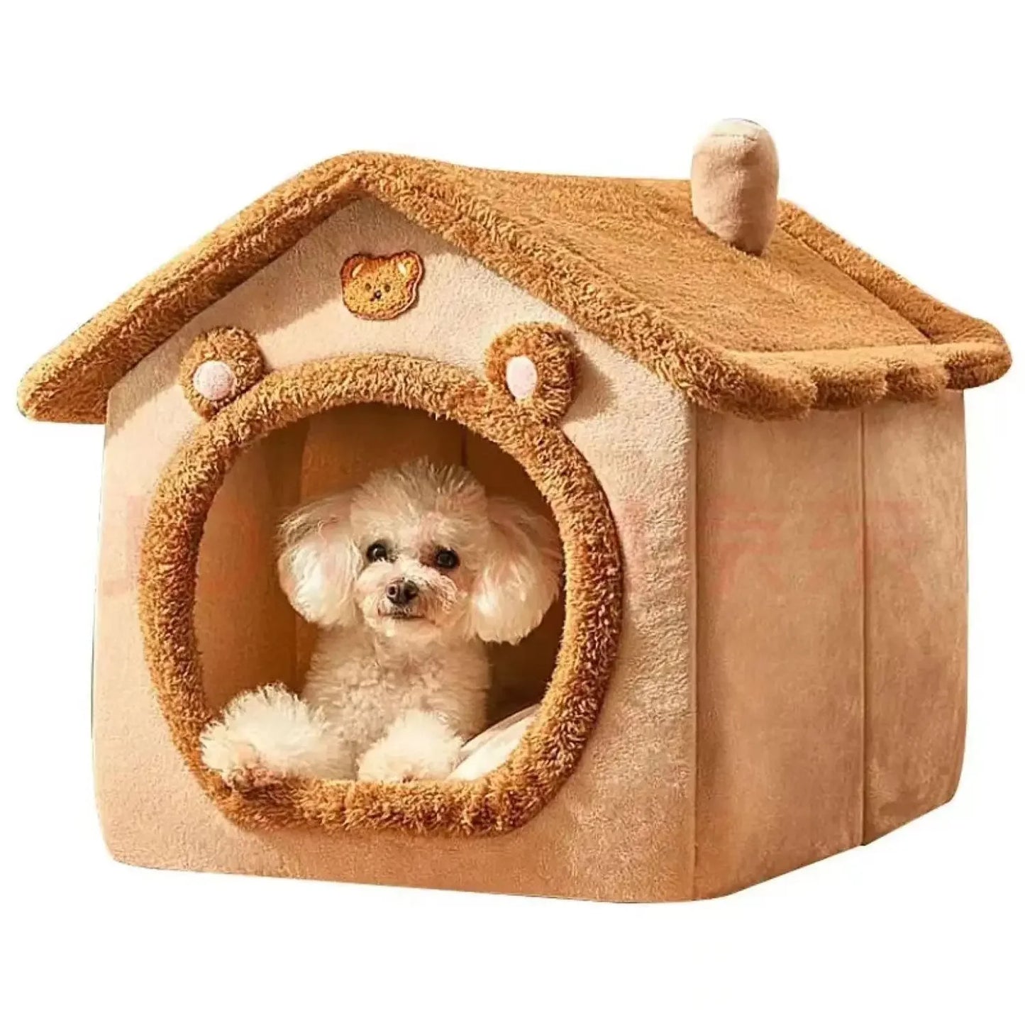 CozyHaven Indoor Pet Tent Bed  Soft & Warm Sleeping House for Small Dogs & Cats