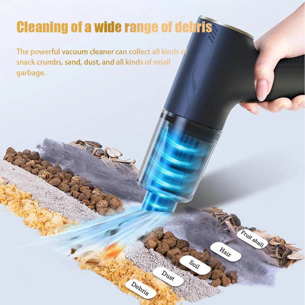 PowerClean™ Cordless Handheld Vacuum Cleaner | Powerful Suction for Car & Home