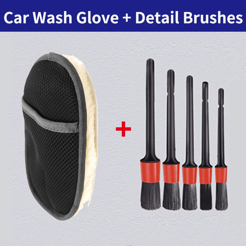 AutoShine Premium Microfiber Car Wash Mitt  Scratch-Free Cleaning