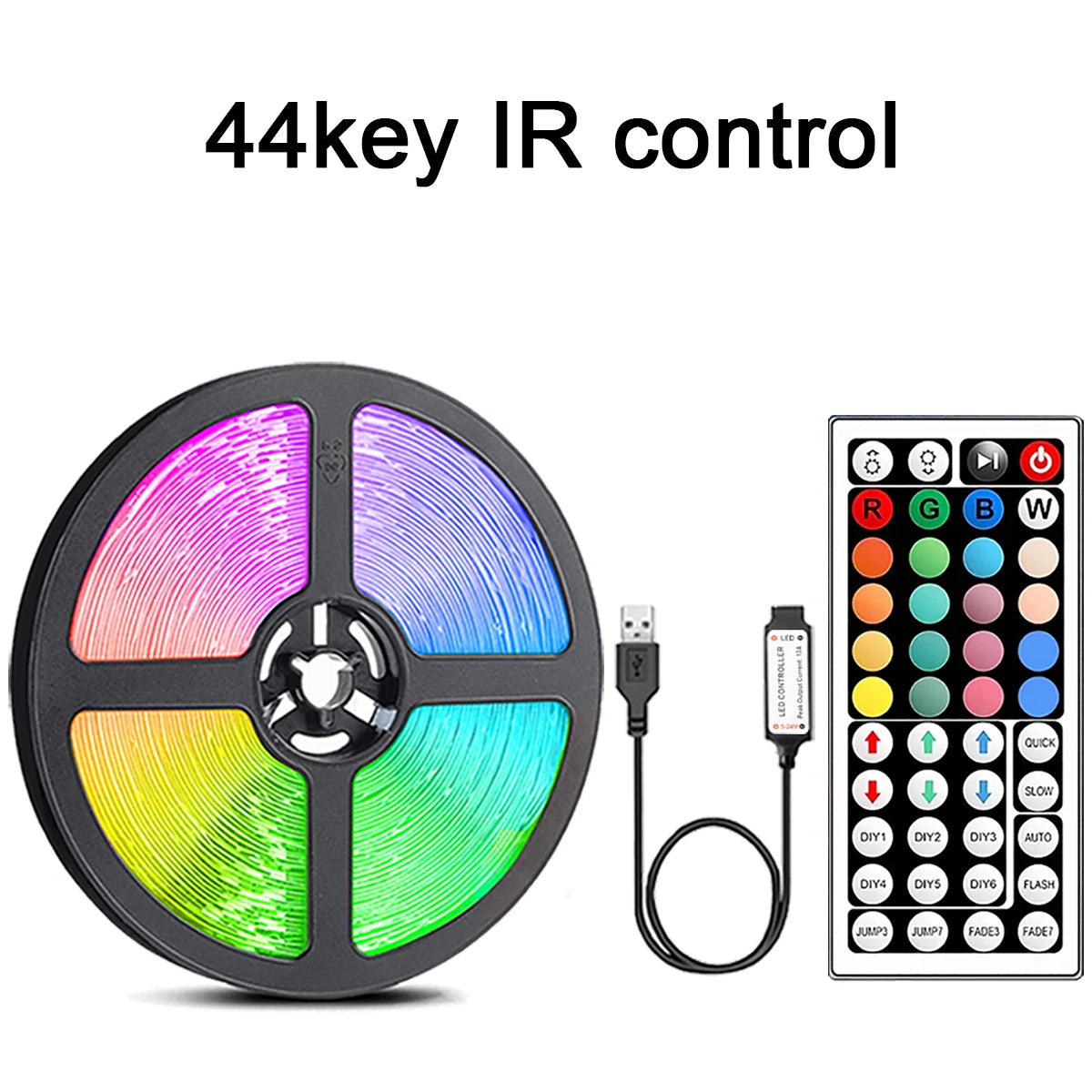 Led Strip Lights with 44 Key Remote Control 1m 5m 10m 20m RGB.
