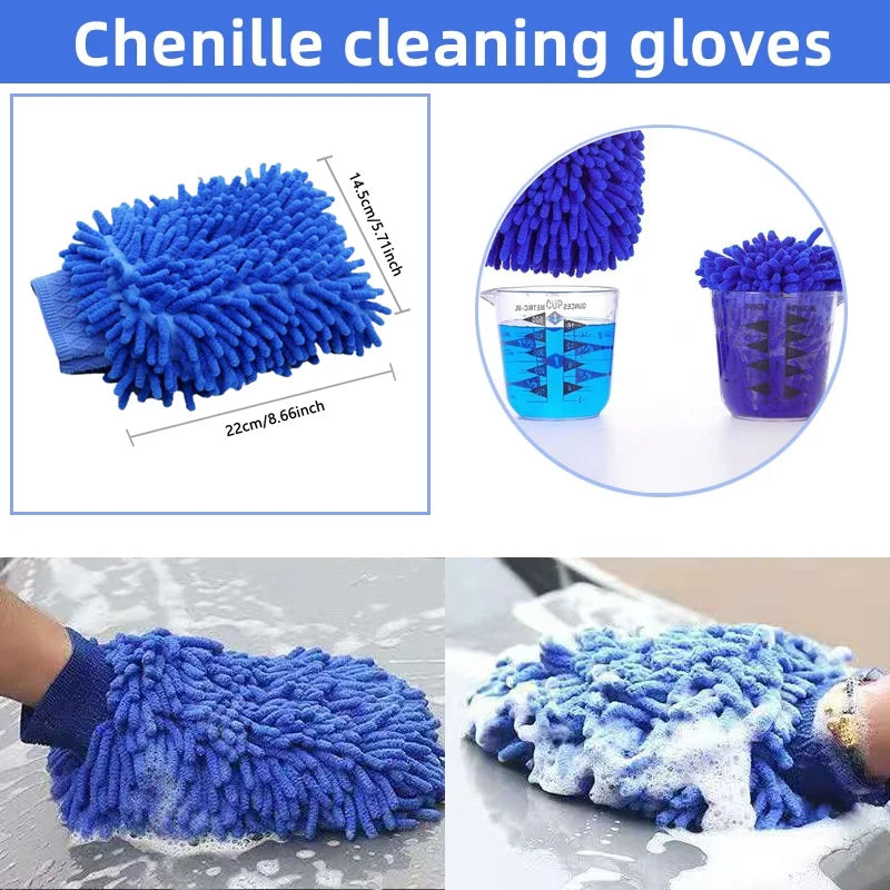 AutoShine Car Detailing Brush Kit  Complete Interior Cleaning Set