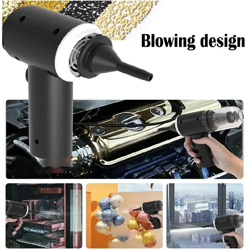9000Pa Cordless Handheld Vacuum Cleaner | Portable Wet & Dry Cleaner for Car & Home