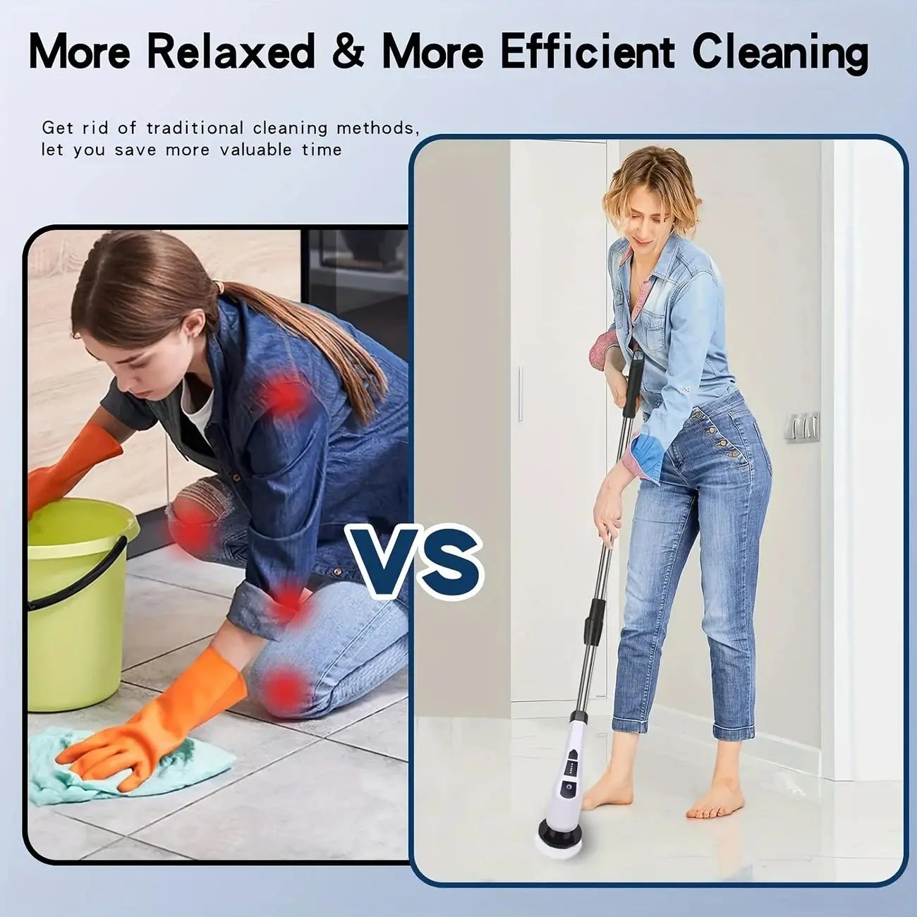 CleanPro 9-in-1 Electric Spin Scrubber | Powerful Multi-Surface Cleaning.