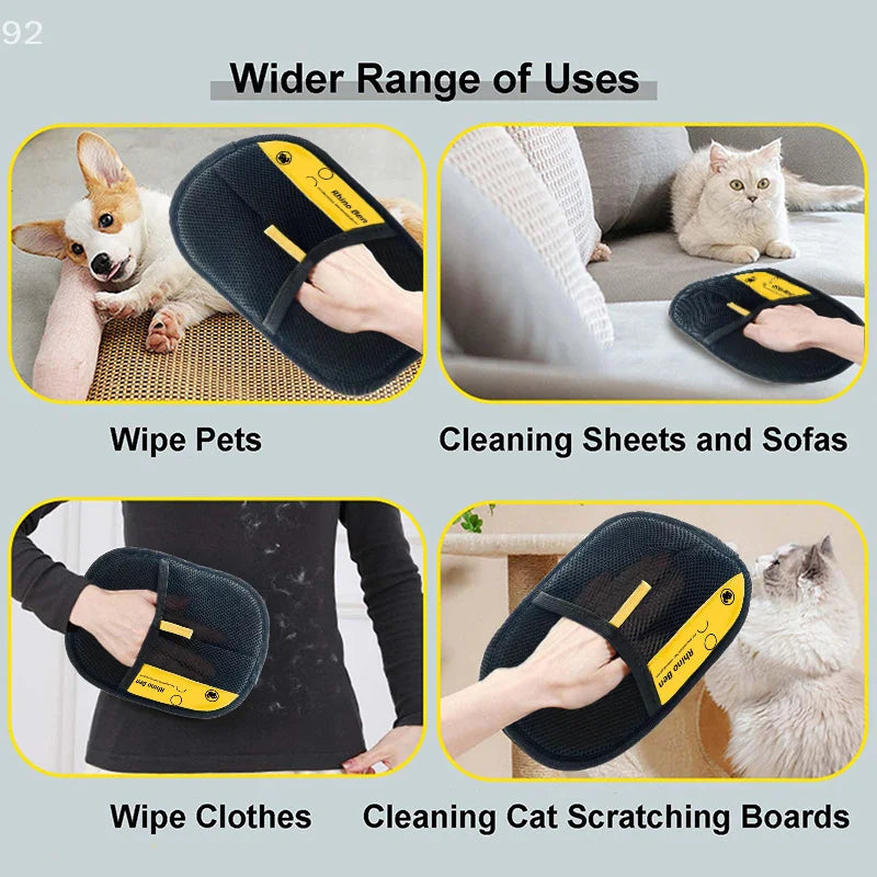Modern Electrostatic Gloves, Pet Hair Removal Tool for Cats & Dogs